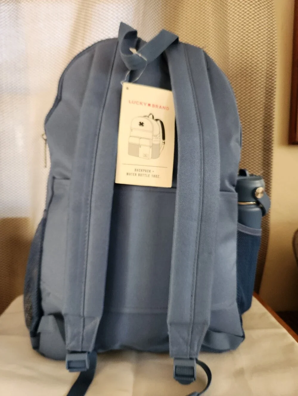 NWT Lucky Brand Clover Utility Backpack & 18oz Water Bottle Bundle